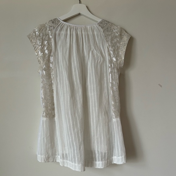 Rebecca Taylor | white sequins blouse - Picture 5 of 9